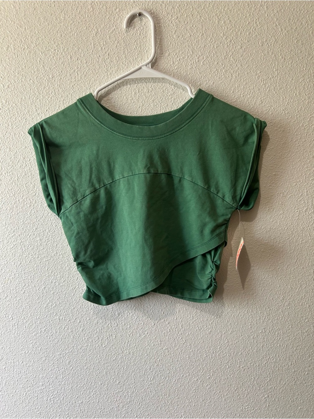 NWT Free People Green Cropped Tee